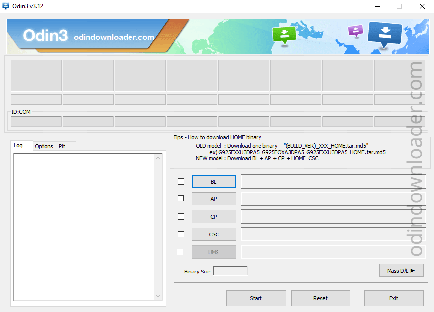 Odin3 Flash Tool v3.12.4